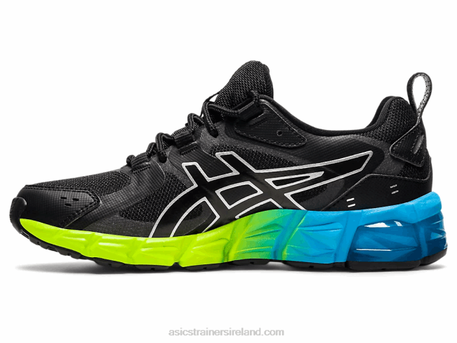 Gel-Quantum 180 6 Grade School Black/Aizuri Blue Asics XXPD4315