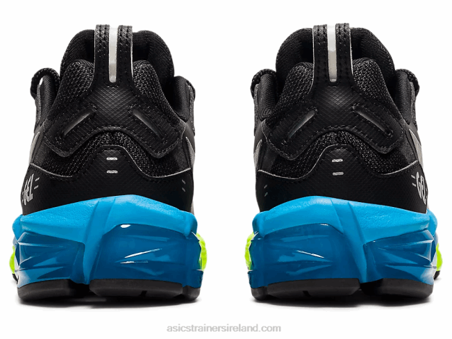 Gel-Quantum 180 6 Grade School Black/Aizuri Blue Asics XXPD4315