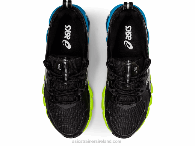 Gel-Quantum 180 6 Grade School Black/Aizuri Blue Asics XXPD4315