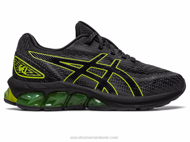 Gel-Quantum 180 VII Grade School Black/Neon Lime Asics XXPD4300