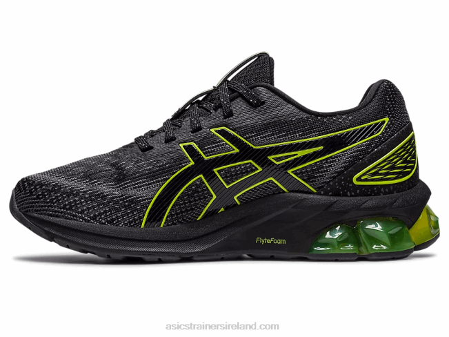 Gel-Quantum 180 VII Grade School Black/Neon Lime Asics XXPD4300