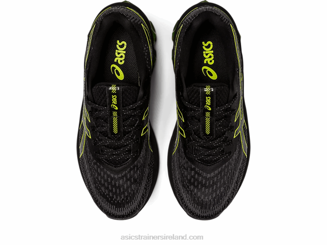 Gel-Quantum 180 VII Grade School Black/Neon Lime Asics XXPD4300