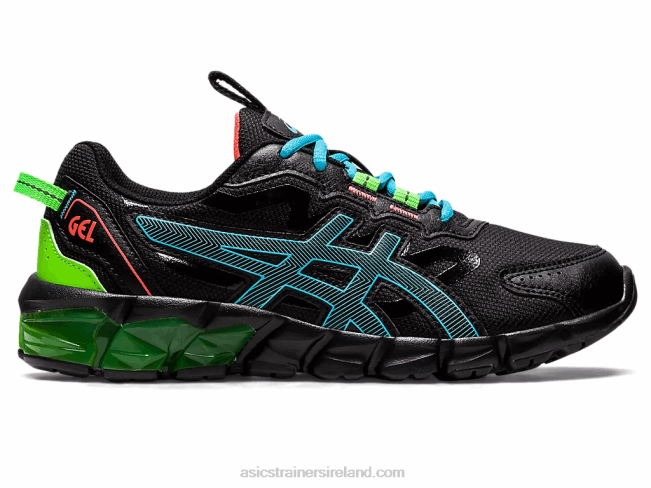 Gel-Quantum 90 3 Grade School Black/Aquarium Asics XXPD4373