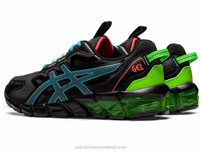 Gel-Quantum 90 3 Grade School Black/Aquarium Asics XXPD4373