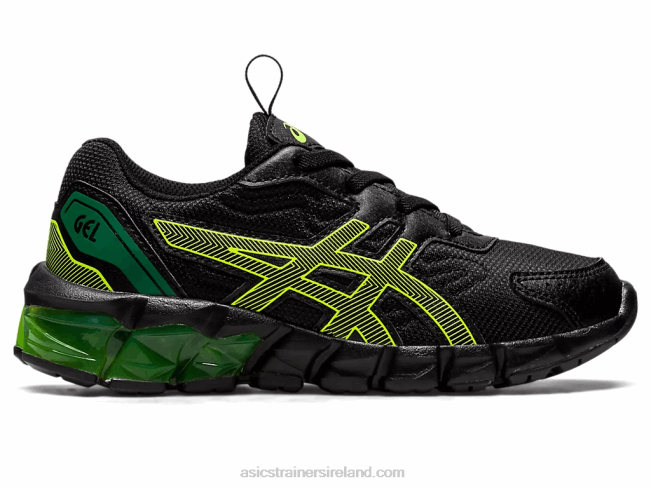 Gel-Quantum 90 3 Pre-School Black/Safety Yellow Asics XXPD4355