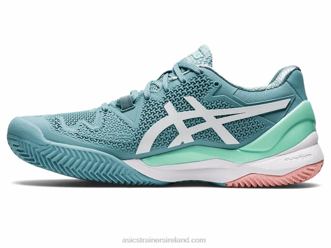 Gel-Resolution 8 Clay Smoke Blue/White Asics XXPD3087