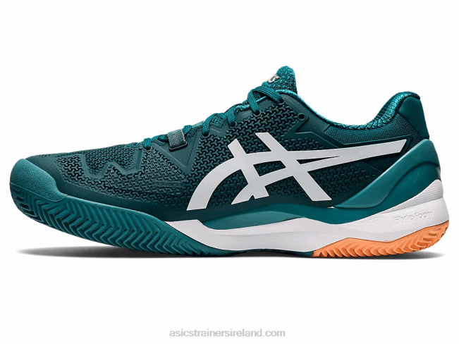 Gel-Resolution 8 Clay Velvet Pine/White Asics XXPD1224