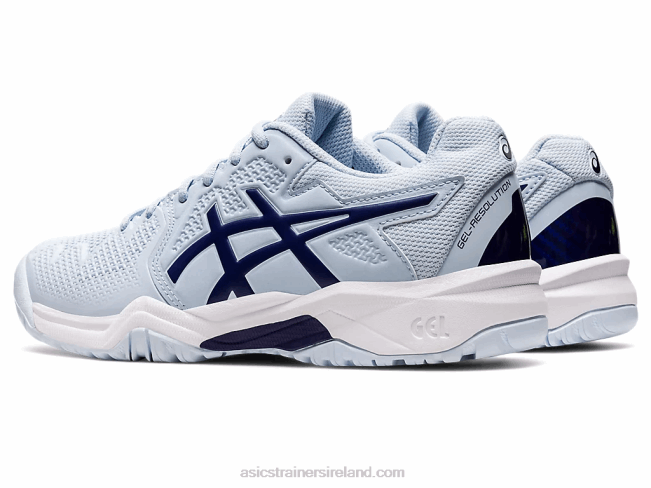 Gel-Resolution 8 Grade School Soft Sky/Dive Blue Asics XXPD4441