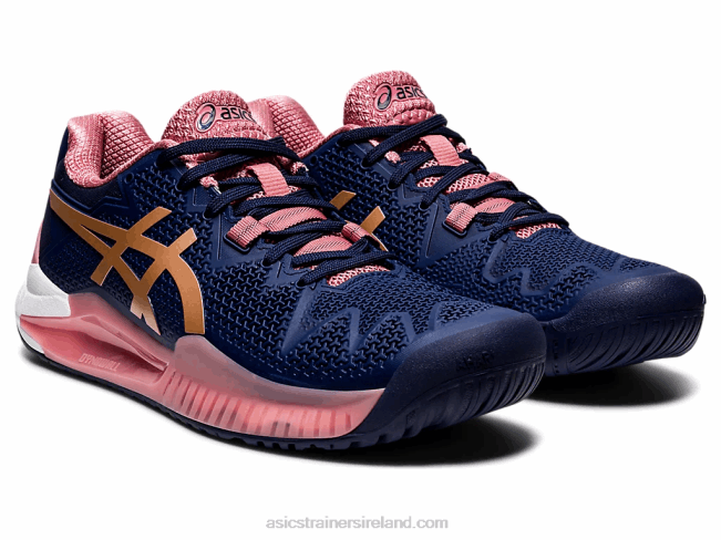 Gel-Resolution 8 Peacoat/Rose Gold Asics XXPD3894