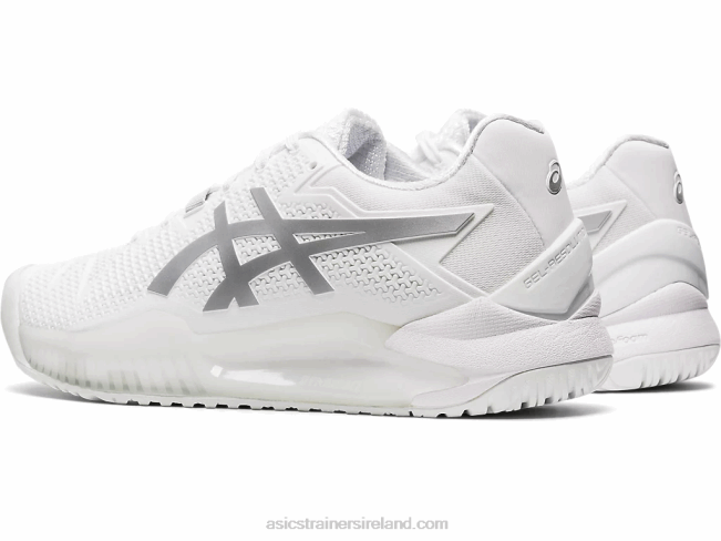 Gel-Resolution 8 White/Pure Silver Asics XXPD4186