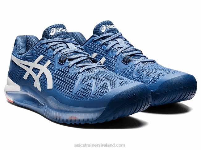 Gel-Resolution 8 Wide Blue Harmony/White Asics XXPD1464