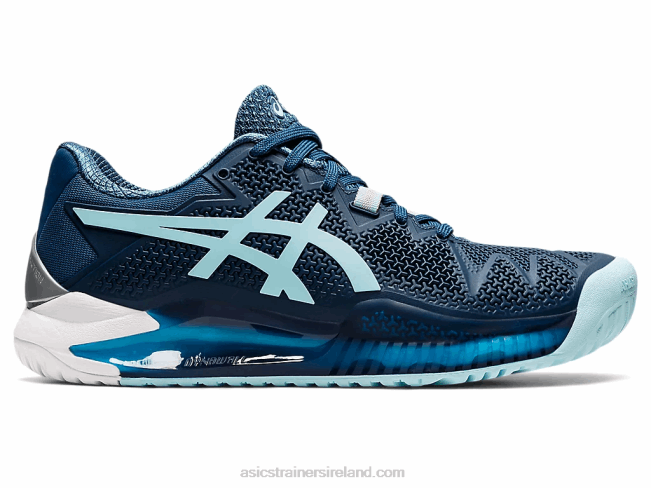 Gel-Resolution 8 Wide Light Indigo/Clear Blue Asics XXPD3521