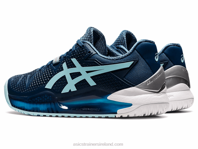 Gel-Resolution 8 Wide Light Indigo/Clear Blue Asics XXPD3521