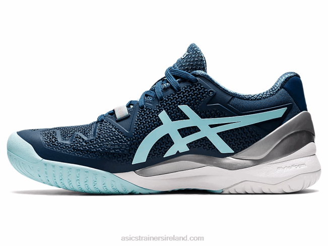 Gel-Resolution 8 Wide Light Indigo/Clear Blue Asics XXPD3521