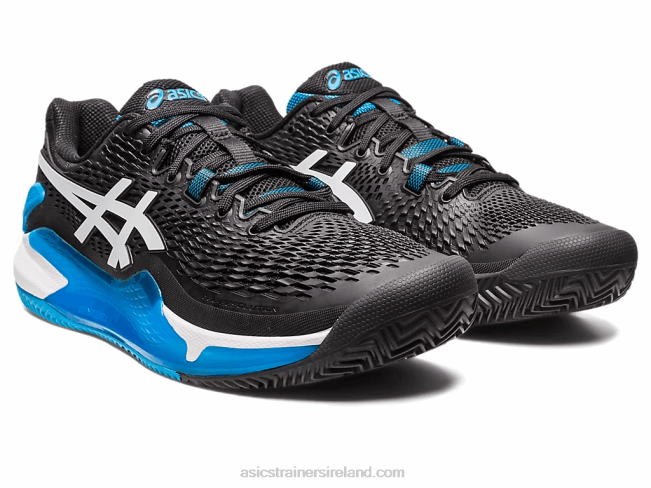 Gel-Resolution 9 Clay Black/White Asics XXPD405