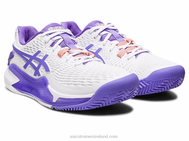 Gel-Resolution 9 Clay White/Amethyst Asics XXPD2452