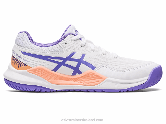 Gel-Resolution 9 Grade School White/Amethyst Asics XXPD4222