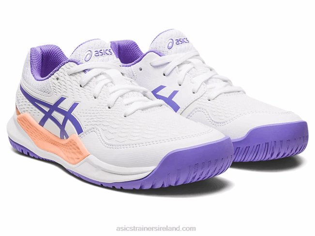 Gel-Resolution 9 Grade School White/Amethyst Asics XXPD4222