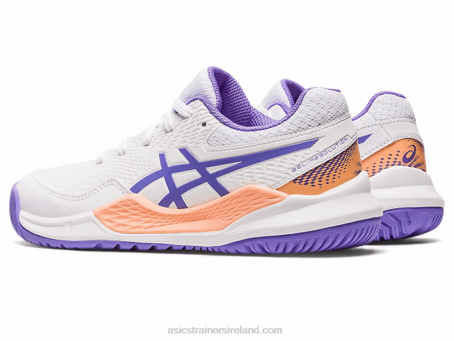 Gel-Resolution 9 Grade School White/Amethyst Asics XXPD4222