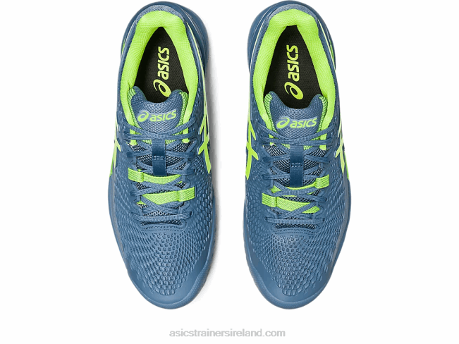 Gel-Resolution 9 Steel Blue/Hazard Green Asics XXPD366