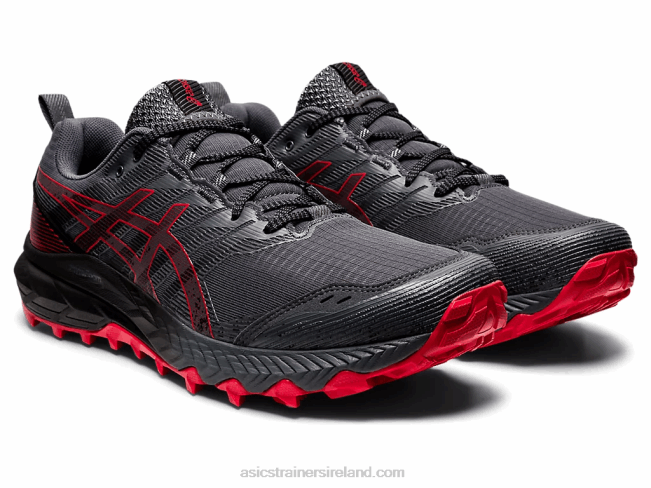 Gel-Trabuco 9 Carrier Grey/Electric Red Asics XXPD670