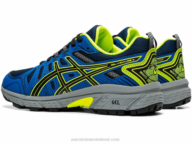 Gel-Venture 7 Grade School Black/Safety Yellow Asics XXPD4570