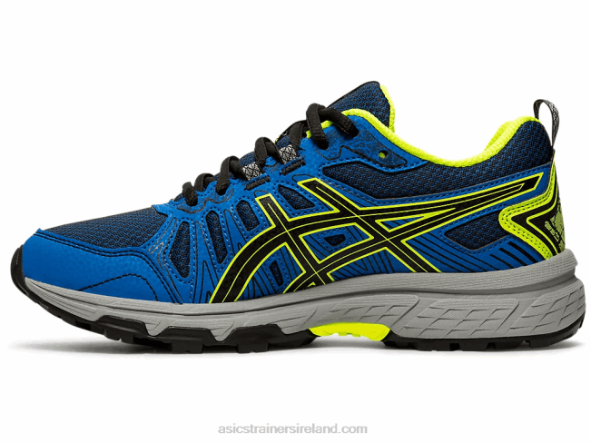 Gel-Venture 7 Grade School Black/Safety Yellow Asics XXPD4570