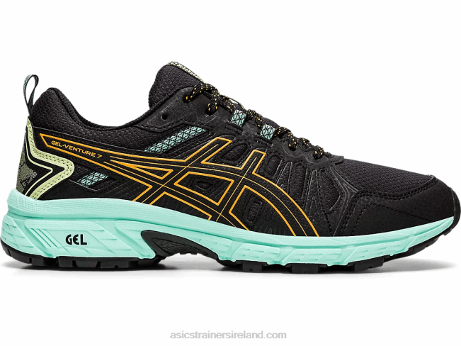 Gel-Venture 7 Wide Black/Orange Pop Asics XXPD4162