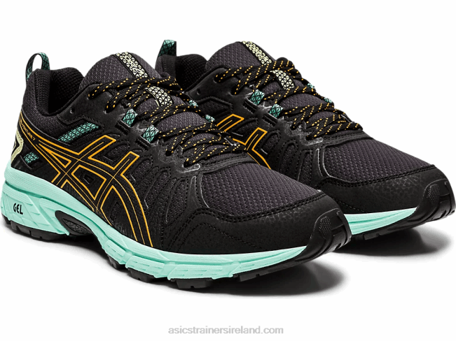 Gel-Venture 7 Wide Black/Orange Pop Asics XXPD4162