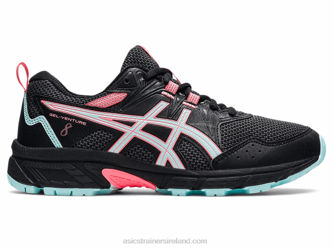 Gel-Venture 8 Grade School Black/Clear Blue Asics XXPD4510