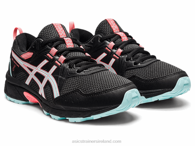 Gel-Venture 8 Grade School Black/Clear Blue Asics XXPD4510