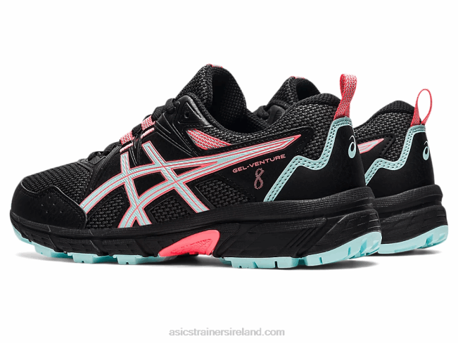 Gel-Venture 8 Grade School Black/Clear Blue Asics XXPD4510