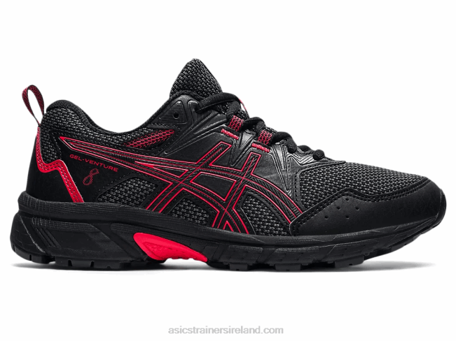 Gel-Venture 8 Grade School Black/Electric Red Asics XXPD4508