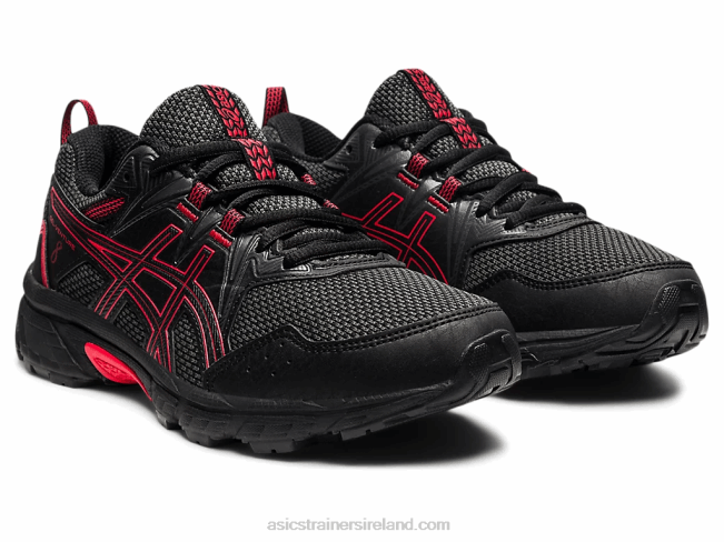 Gel-Venture 8 Grade School Black/Electric Red Asics XXPD4508