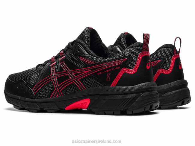 Gel-Venture 8 Grade School Black/Electric Red Asics XXPD4508