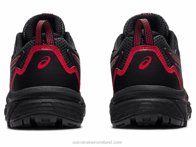 Gel-Venture 8 Grade School Black/Electric Red Asics XXPD4508