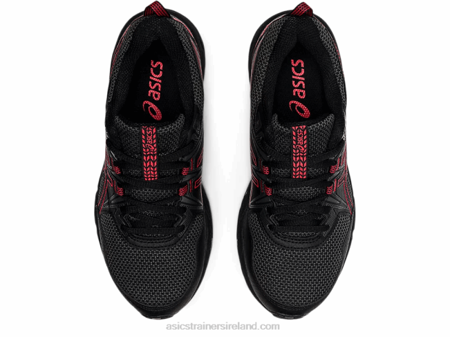 Gel-Venture 8 Grade School Black/Electric Red Asics XXPD4508