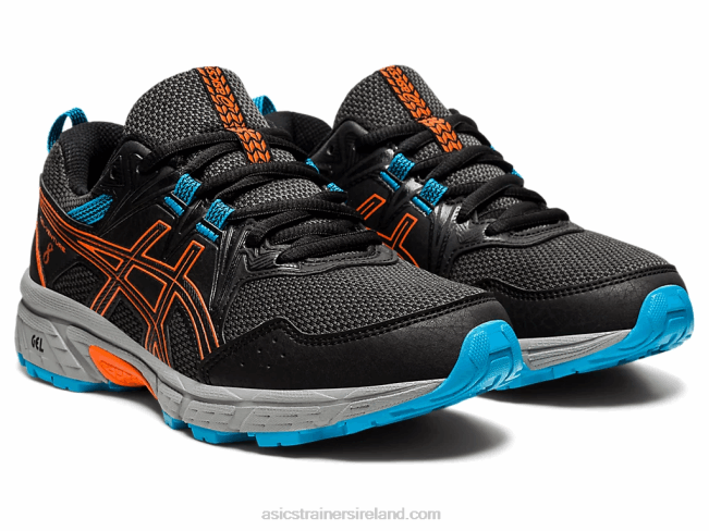 Gel-Venture 8 Grade School Black/Marigold Orange Asics XXPD4496