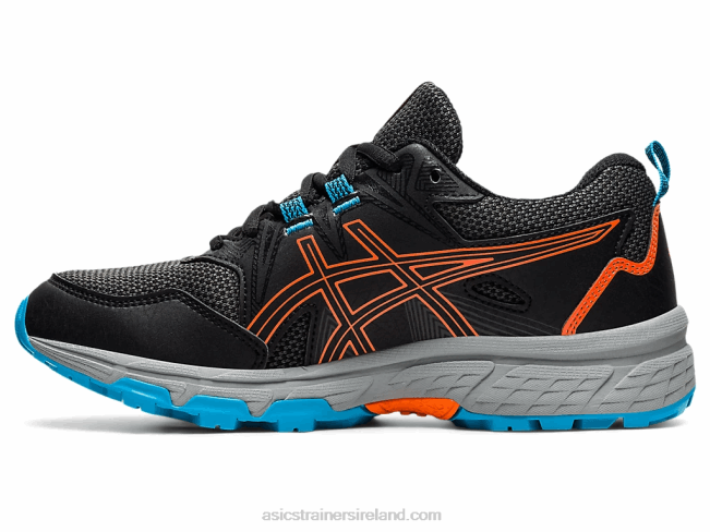 Gel-Venture 8 Grade School Black/Marigold Orange Asics XXPD4496