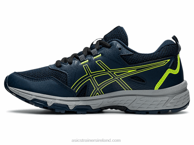 Gel-Venture 8 Grade School French Blue/Hazard Green Asics XXPD4505