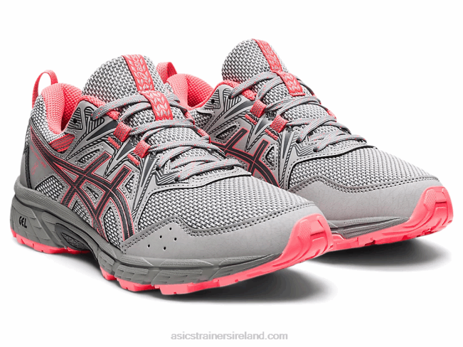 Gel-Venture 8 Piedmont Grey/Blazing Coral Asics XXPD3611