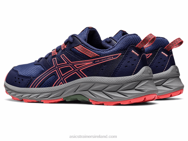 Gel-Venture 9 Grade School Indigo Blue/Papaya Asics XXPD4220