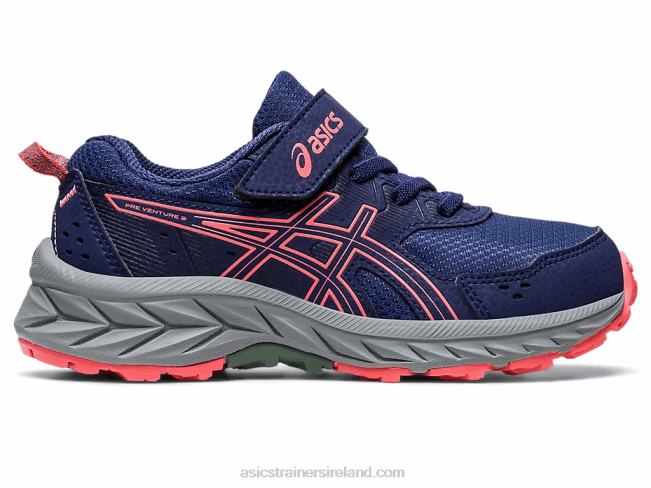 Gel-Venture 9 Pre-School Indigo Blue/Papaya Asics XXPD4218