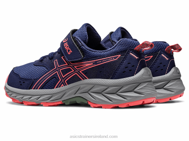 Gel-Venture 9 Pre-School Indigo Blue/Papaya Asics XXPD4218