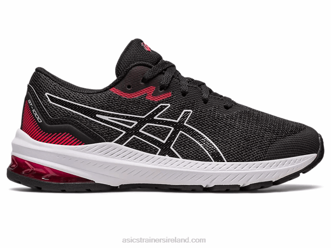 Gt-1000 11 Grade School Black/Electric Red Asics XXPD4255