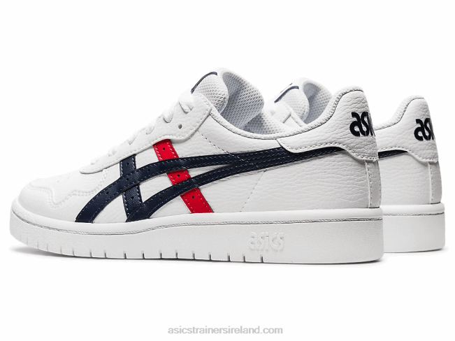 Japan S Grade School White/Classic Red Asics XXPD4560