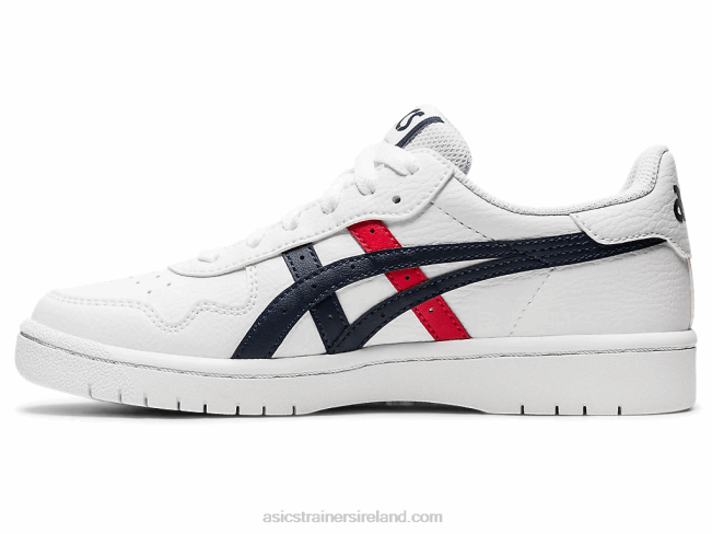 Japan S Grade School White/Classic Red Asics XXPD4560