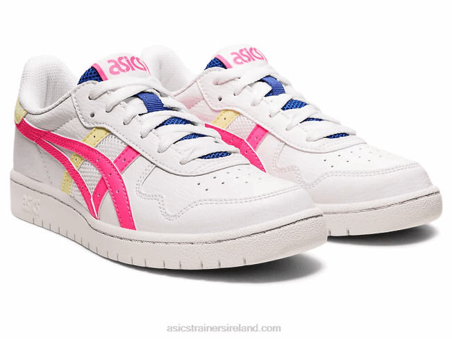 Japan S Grade School White/Hot Pink Asics XXPD4415