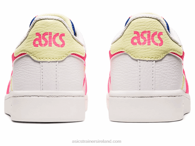 Japan S Grade School White/Hot Pink Asics XXPD4415