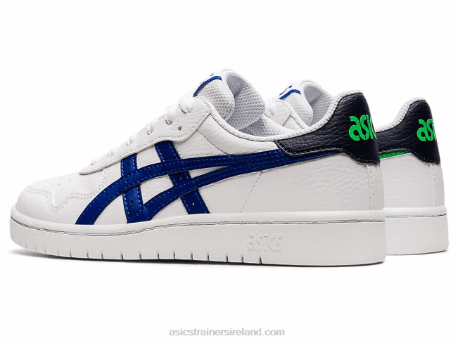 Japan S Grade School White/Monaco Blue Asics XXPD4493